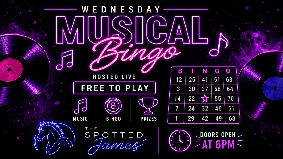 Wednesday Musical Bingo at The Spotted James — hosted live, free to play, doors open at 6PM