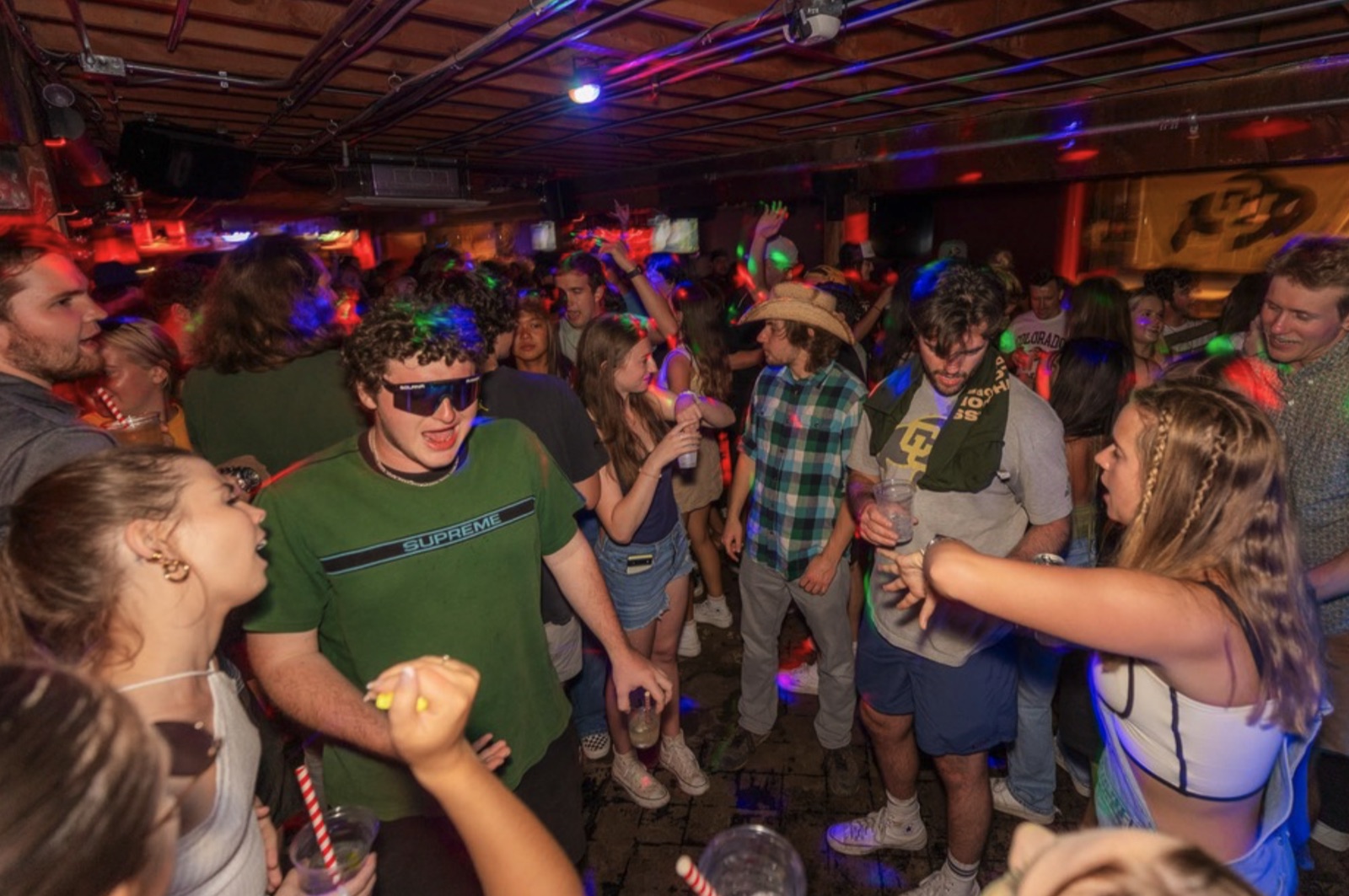 CU Boulder crowd packing the dance floor